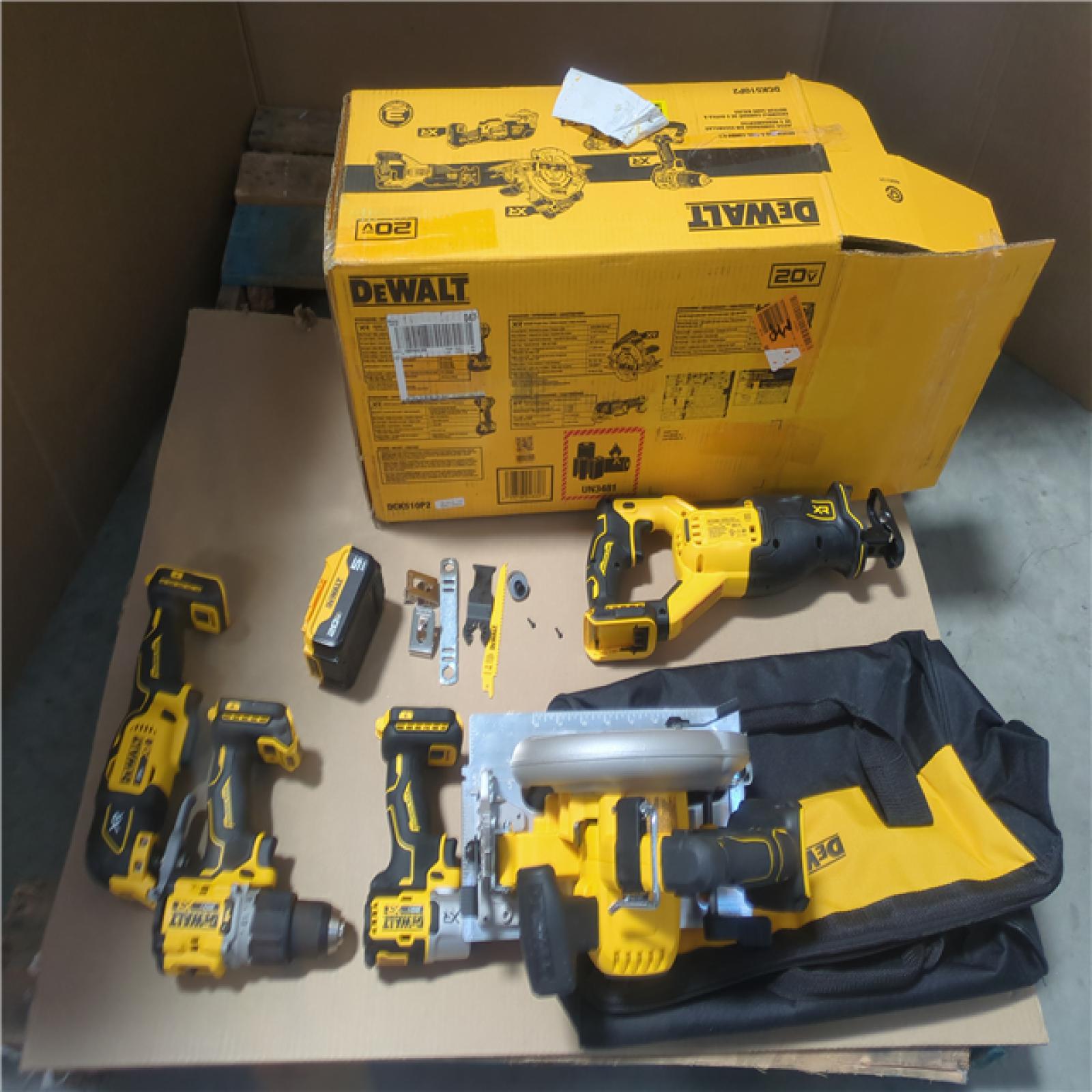 CALIFORNIA AS-IS DeWalt 5-Tool Combo Kit