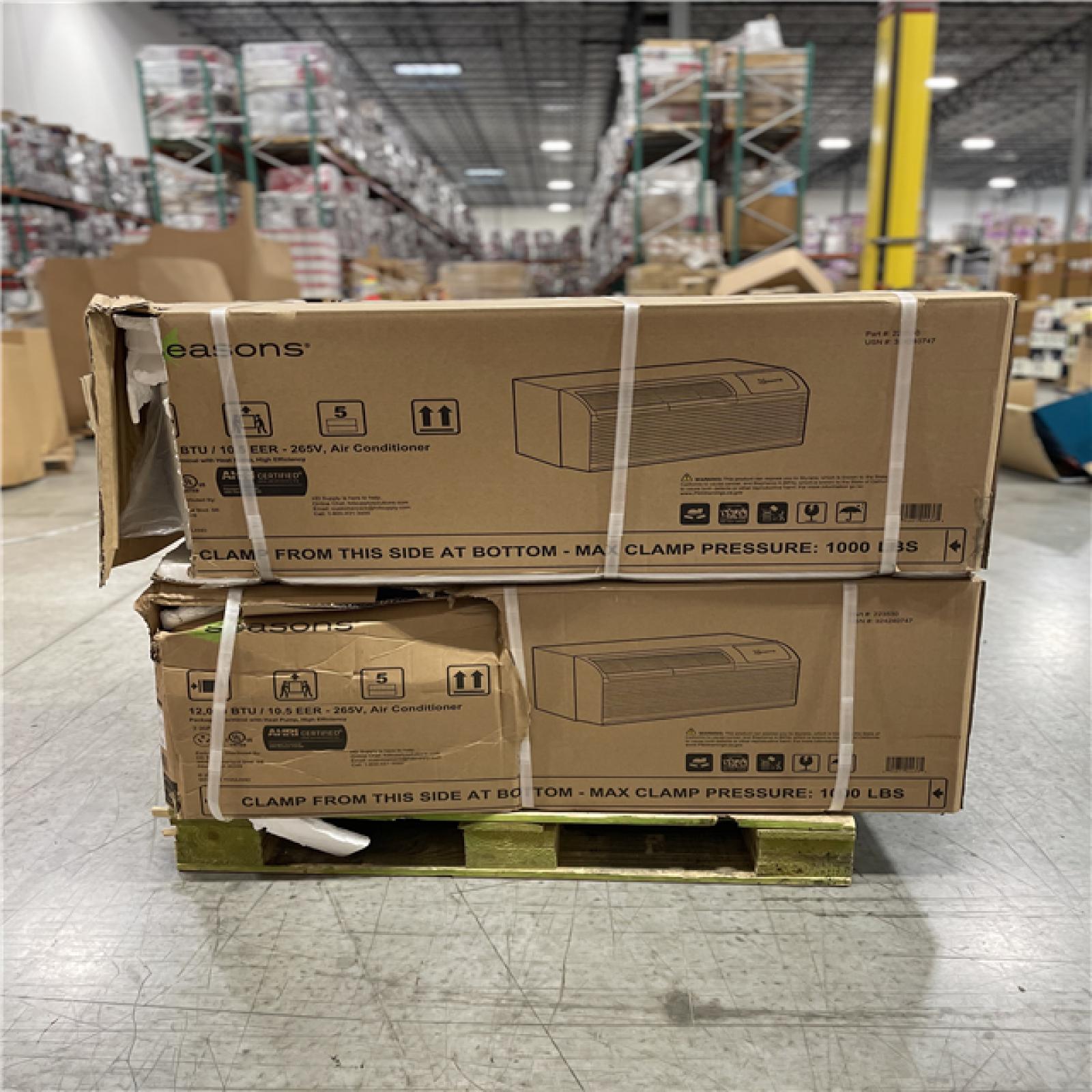 DALLAS LOCATION - AS-IS MIXED AIR CONDITIONER PALLET -(4 UNITS)