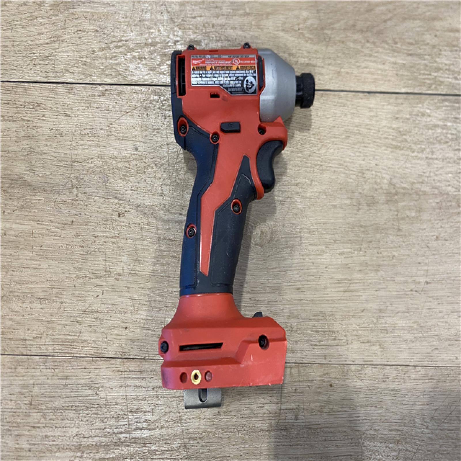 AS-IS Milwaukee 18V Lithium-Ion Compact Brushless Cordless 1/4 in. Impact Driver (Tool-Only)
