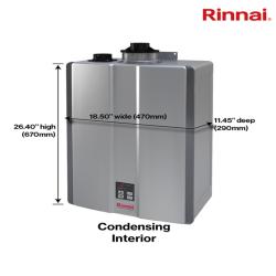 HOUSTON LOCATION - AS-IS (NEW) RINNAI GAS TANKLESS WATER HEATER (RSC160IN)