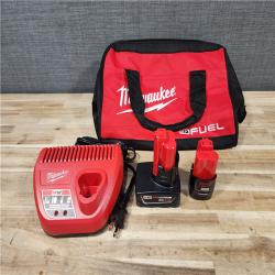HOUSTON LOCATION - AS-IS Milwaukee FUEL 12-Volt Lithium-Ion Brushless Cordless Hammer Drill and Impact Driver Combo Kit