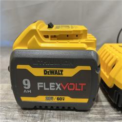 AS-IS DEWALT 20V/60V MAX FLEXVOLT Lithium-Ion 9.0Ah Battery and Charger Starter Kit
