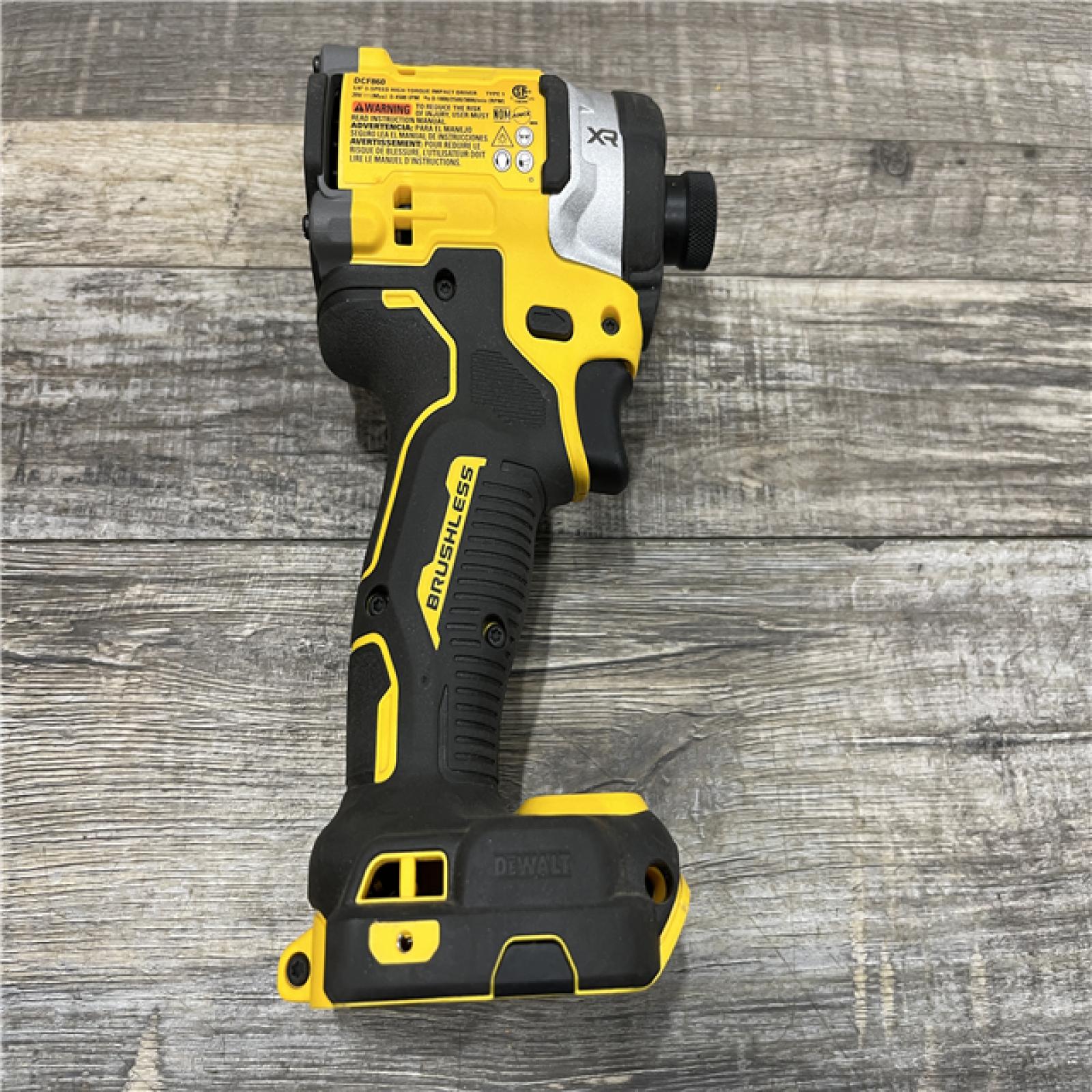 AS-IS DEWALT 20V MAX XR Lithium-Ion Brushless Cordless 3-Speed High Torque 1/4 in. Impact Driver Kit