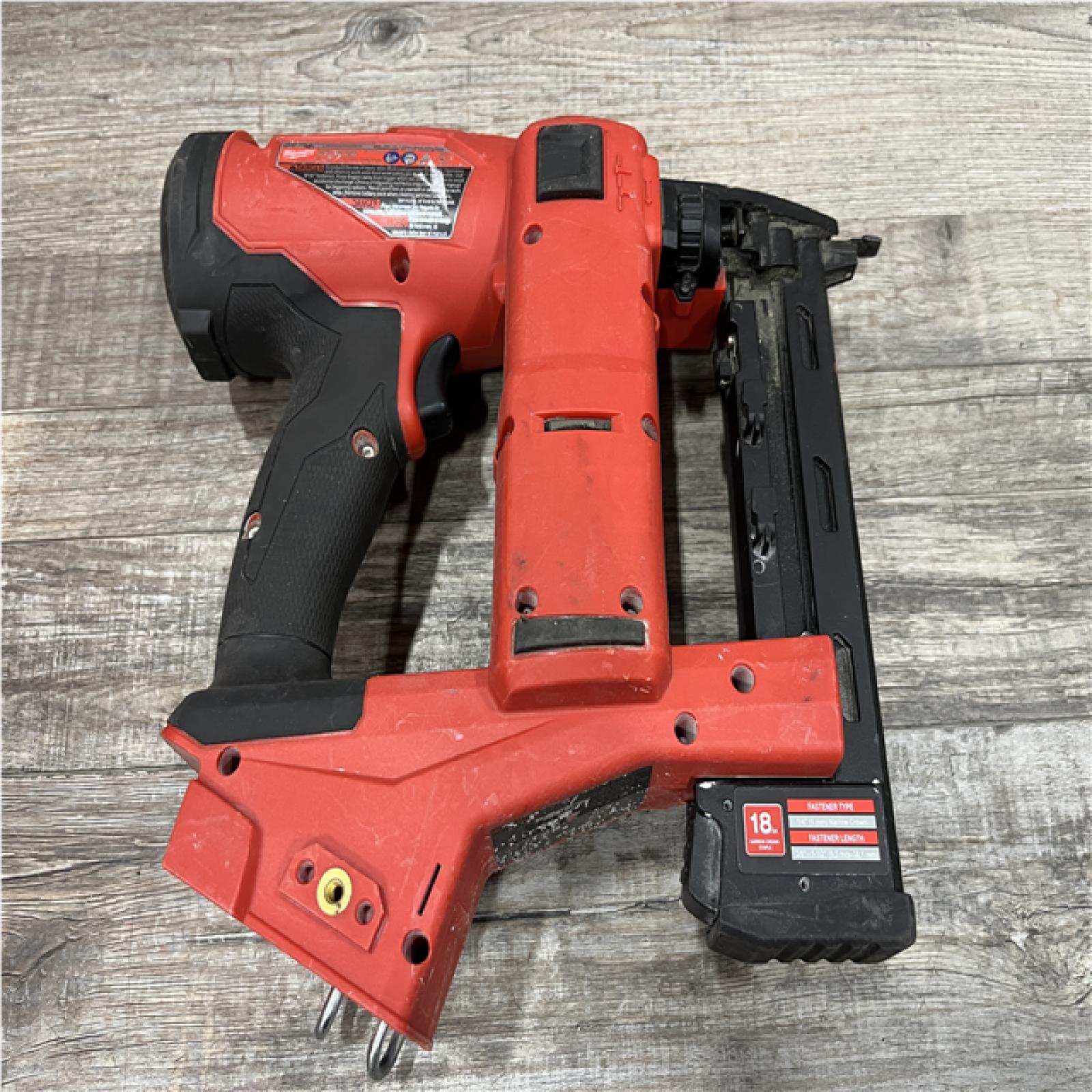 AS-IS Milwaukee FUEL 18-Volt Lithium-Ion Brushless Cordless 18-Gauge 1/4 in. Narrow Crown Stapler (Tool-Only)