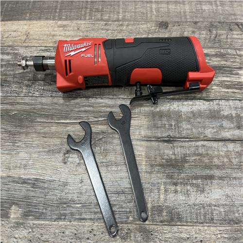 AS-IS Milwaukee FUEL 12V Lithium-Ion Brushless Cordless 1/4 in. Straight Die Grinder (Tool-Only)