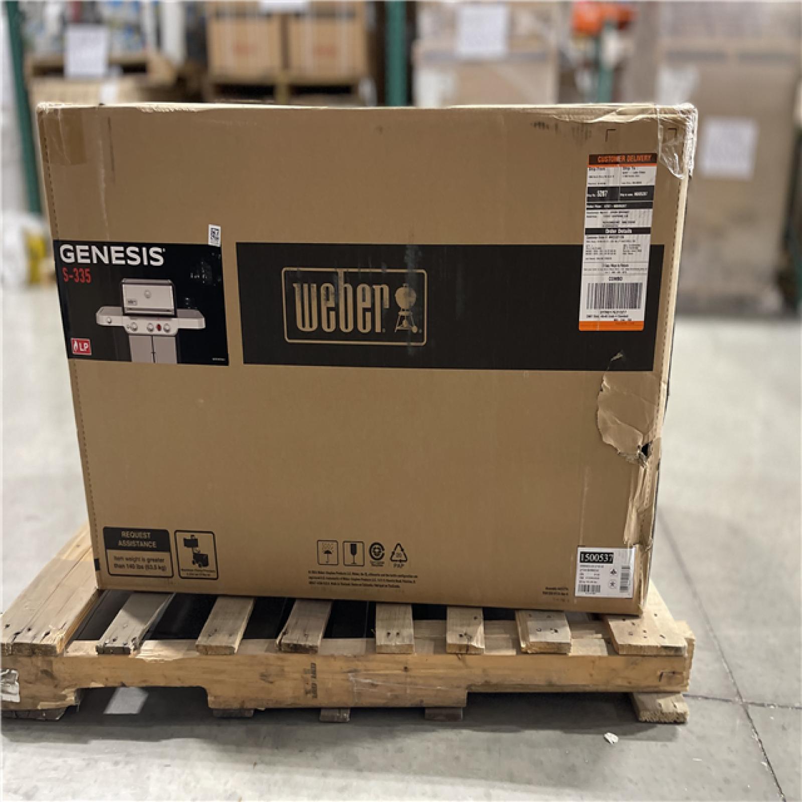 DALLAS LOCATION- Genesis S-335 3-Burner Liquid Propane Gas Grill Stainless Steel