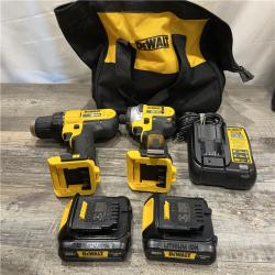AS-IS DEWALT 20V MAX Cordless Drill/Impact 2 Tool Combo Kit