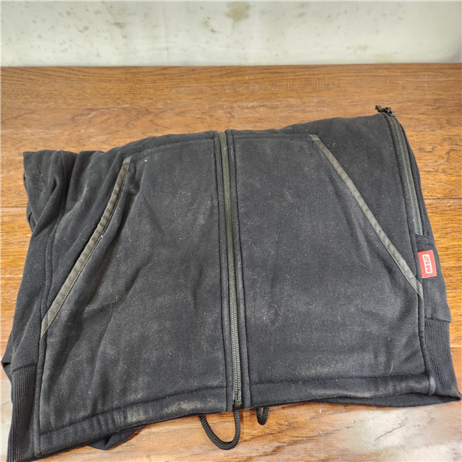 AS-IS Milwaukee M12 12-Volt Lithium-Ion Cordless Black Heated Jacket Hoodie Kit (Large)