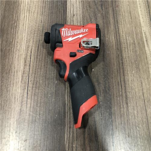 AS-IS Milwaukee FUEL 12V Lithium-Ion Brushless Cordless 1/4 in. Hex Impact Driver (Tool-Only)