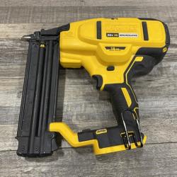 AS-IS DEWALT 20V MAX XR Lithium-Ion Electric Cordless 18-Gauge Brad Nailer (Tool Only)
