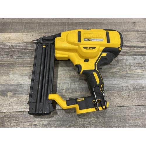AS-IS DEWALT 20V MAX XR Lithium-Ion Electric Cordless 18-Gauge Brad Nailer (Tool Only)