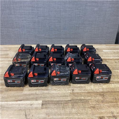 Houston Location AS-IS Milwaukee Batteries QTY/15