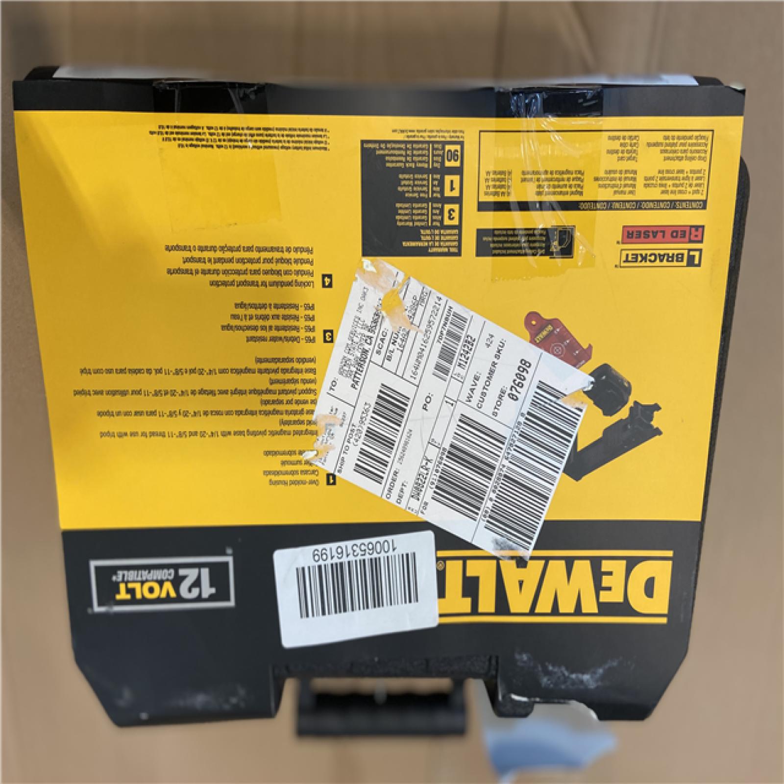 NEW! - DEWALT 12V MAX Lithium-Ion 100 ft. Red Self-Leveling 2-Spot Cross Line Laser Level with AA Battery Starter Pack and TSTAK Case