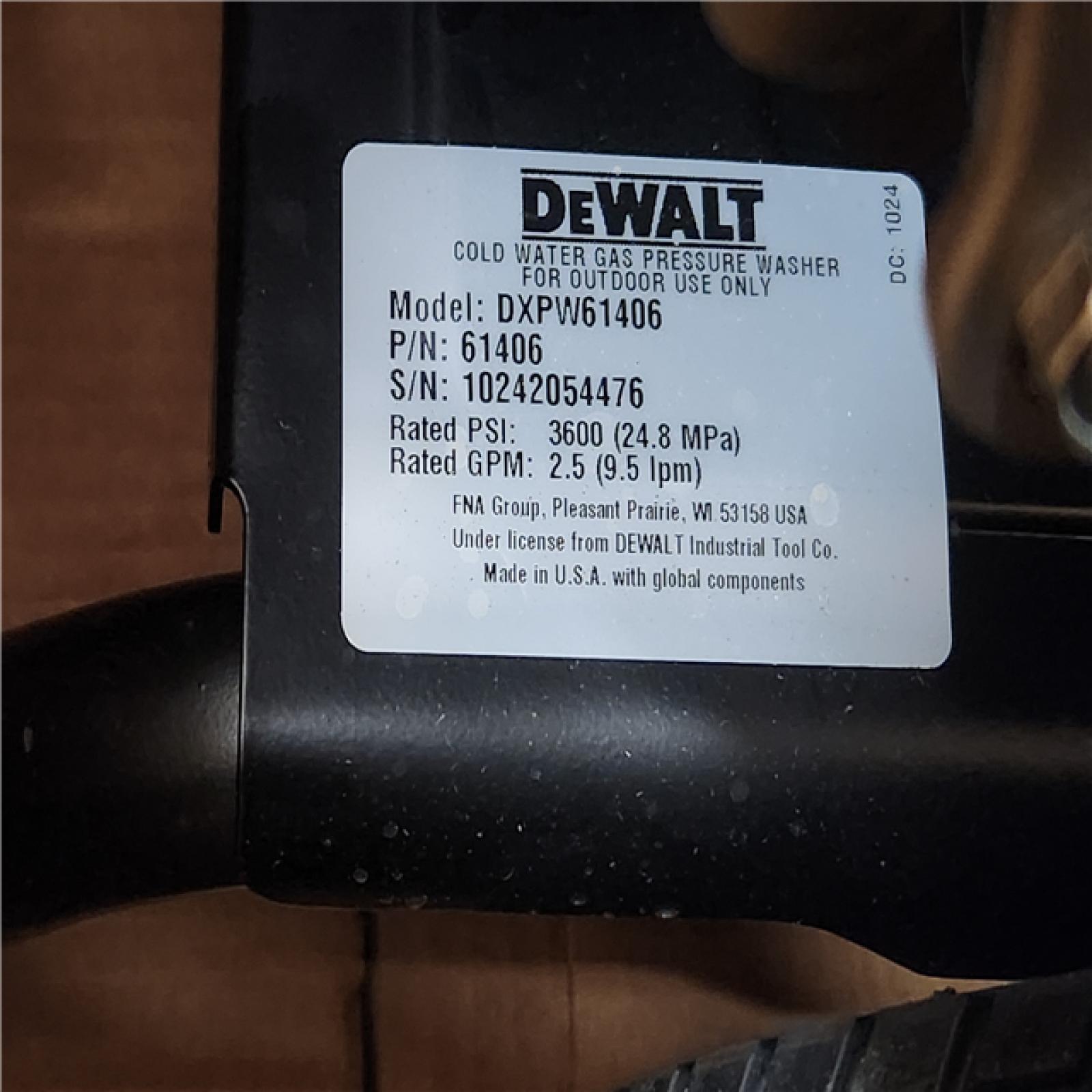 Phoenix NEW DEWALT 3600 PSI 2.5 GPM Cold Water Gas Professional Pressure Washer with HONDA GX200 Engine