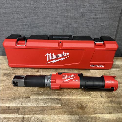 Houston Location AS-IS Milwaukee 2465-20 Tool M12 FUEL ONE-KEY 12V Lithium-Ion Brushless Cordless 3/8-inch Digital Torque Wrench