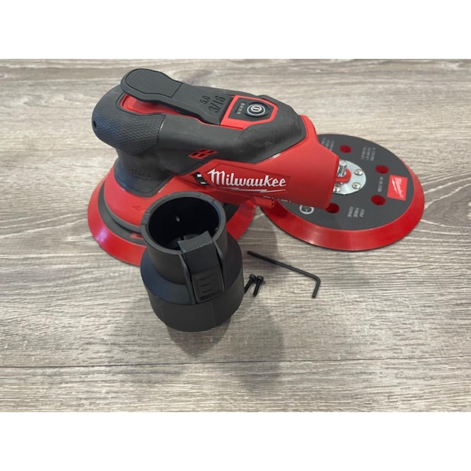 AS-IS Milwaukee FUEL 12V Lithium-Ion Brushless Cordless 6 in. Random Orbital Sander (3/16 in. Orbit) Tool-Only