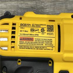 AS-IS DEWALT 20V MAX Cordless Drill/Impact 2 Tool Combo Kit