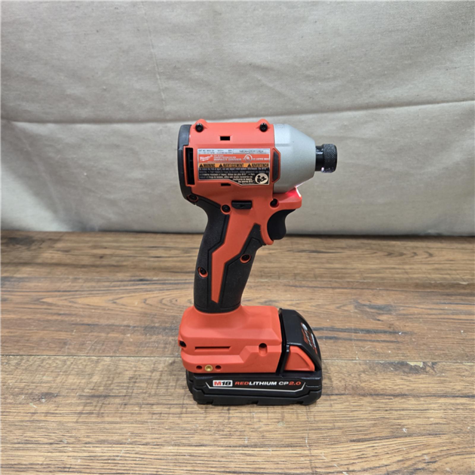 AS-IS Milwaukee M18 Compact Brushless 1/4  Hex Impact Driver Kit