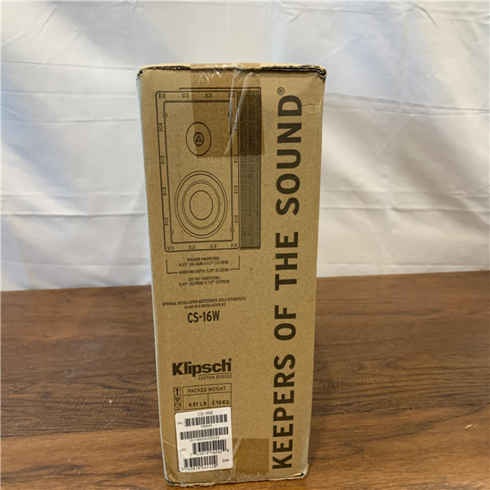 NEW! Klipsch CS-16W In Wall Speaker