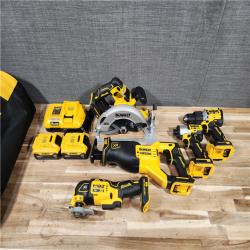 HOUSTON LOCATION - AS-IS DEWALT 5 TOOL COMBO KIT