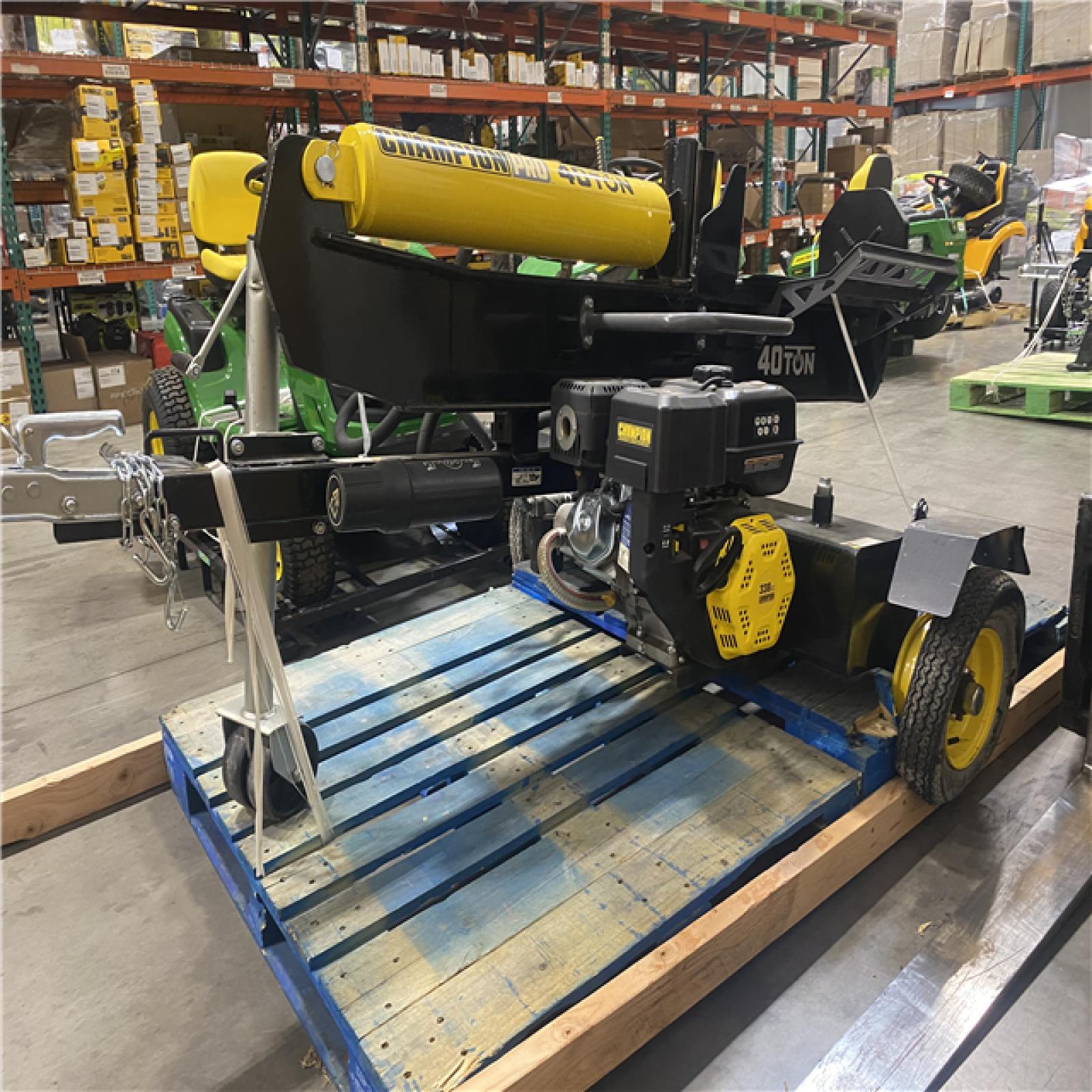 Dallas Location - As-Is Champion Power Equipment 40-Ton 338cc Gas Wood Log Splitter