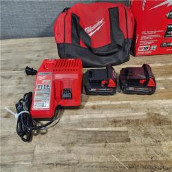 HOUSTON LOCATION - AS-IS Milwaukee M18 18V Lithium-Ion Brushless Cordless Compact Drill/Impact Combo Kit (2-Tool) W/(2) 2.0 Ah Batteries, Charger & Bag