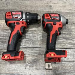 AS-IS Milwaukee 18V Lithium-Ion Cordless Drill Driver/Impact Driver Combo Kit
