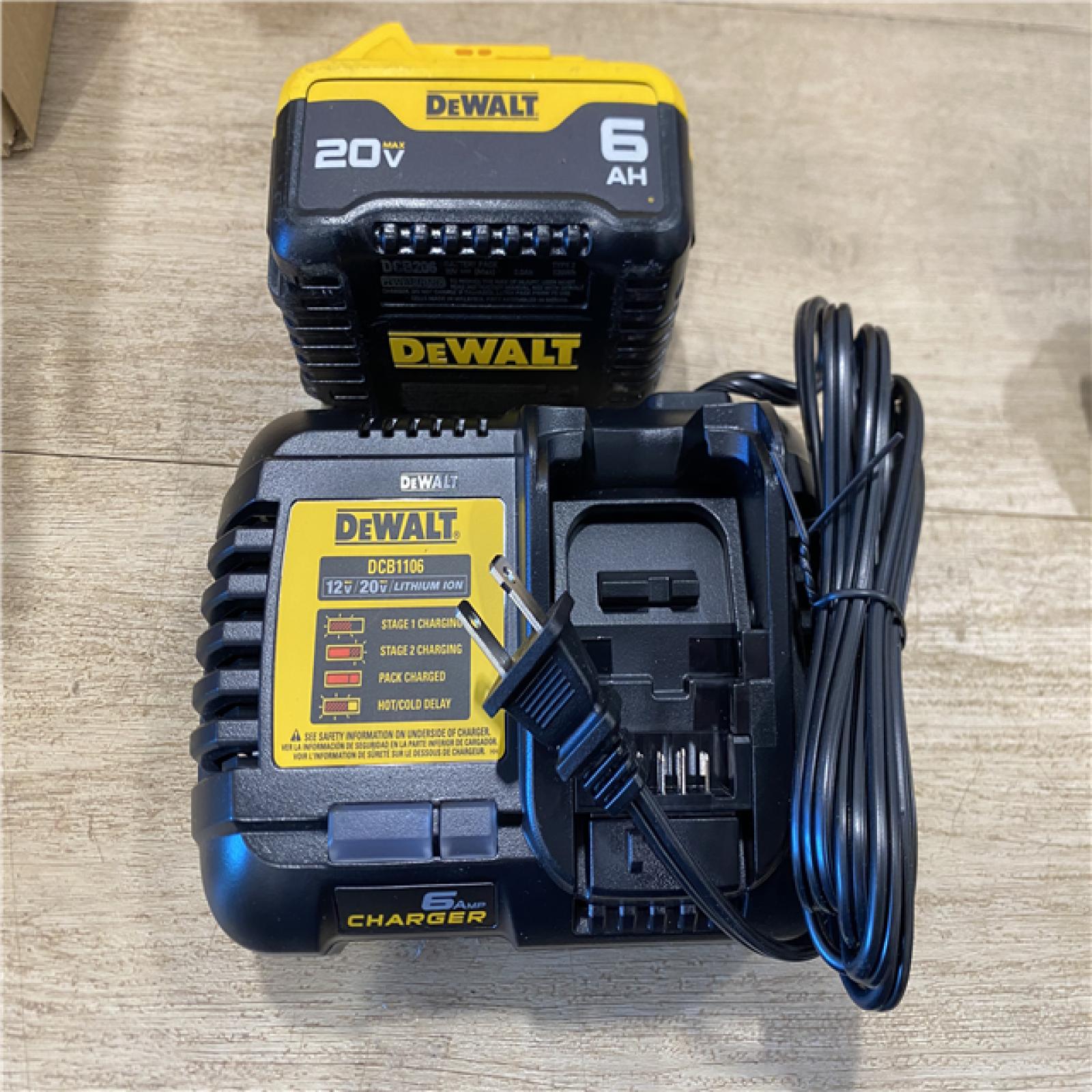 AS-IS DeWalt 20V MAX XR Lithium-Ion Cordless Impact Driver with 6.0 Ah Battery Pack and Charger Kit