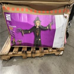DALLAS LOCATION- AS-IS Home Accents Holiday 15 ft. Gruesome Grounds Giant-Sized Animated LED Worricrow H10