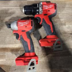 HOUSTON LOCATION - AS-IS MILWAUKEE 4 TOOL COMBO KIT W/ (2) BATTERY & CHARGER