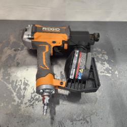 AS-IS- RIDGID Pneumatic 15 Deg. 1-3/4 in. Coil Roofing Nailer
