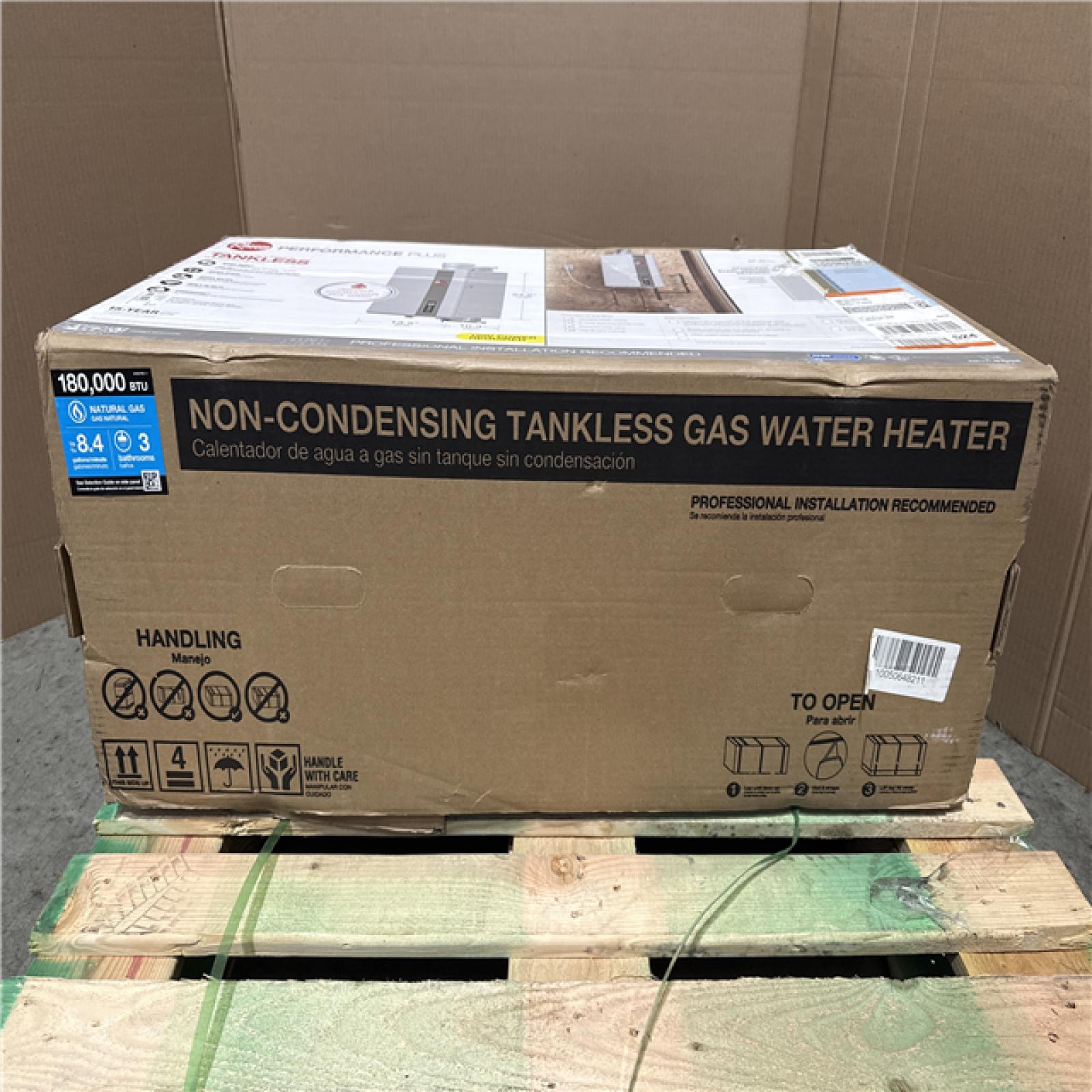 CALIFORNIA LIKE NEW RHEEM TANKLESS GAS WATER HEATER