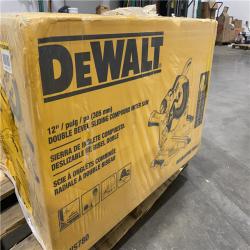 NEW- DEWALT 15 Amp Corded 12 in. Double Bevel Sliding Compound Miter Saw