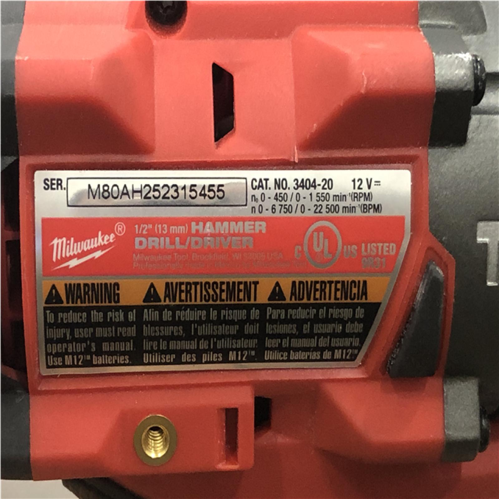 AS-IS Milwaukee FUEL 12-Volt Lithium-Ion Brushless Cordless Hammer Drill and Impact Driver Combo Kit