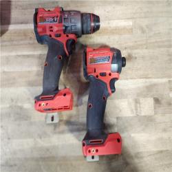 HOUSTON LOCATION - AS-IS MILWAUKEE FUEL 18V Lithium-Ion Brushless Cordless Hammer Drill and Impact Driver Combo Kit
