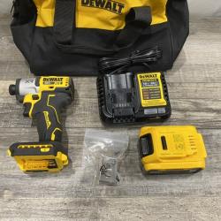 AS-IS DEWALT 20-Volt Maximum XR Lithium-Ion Cordless Brushless 1/4 in. 3-Speed Impact Driver Kit