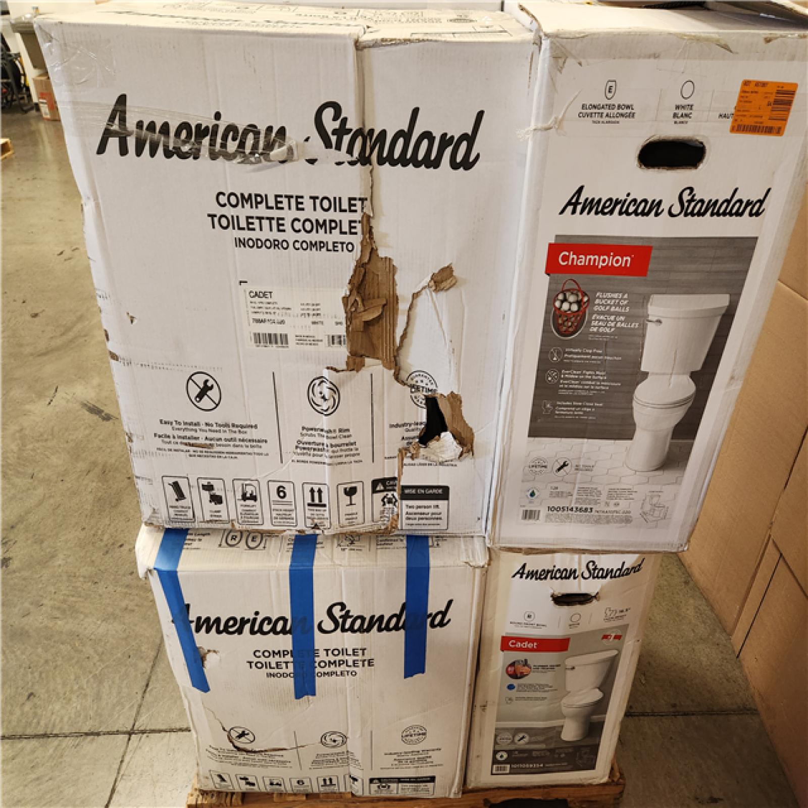 Phoenix AS-IS Mixed American Standard Toilet Pallet (6 Toilets)