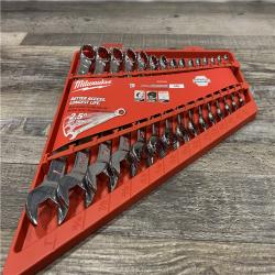 NEW - Milwaukee SAE Ratcheting Combination Wrench Set (15-Piece)