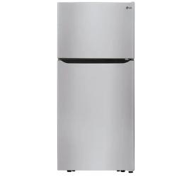 DALLAS LOCATION - LG - 20.2 Cu. Ft. Top-Freezer Refrigerator - Stainless Steel