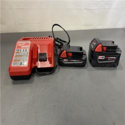 AS-IS - Milwaukee M18 18-Volt Lithium-Ion Starter Kit with One 5.0 Ah and One 2.0 Ah Battery and Charger