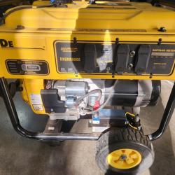 Phoenix AS-IS DEWALT 10000 / 8000-Watt Electric Start Gas Powered Portable Generator with Idle Control  GFCI Outlets and CO Protect-DXGNR8000