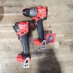 HOUSTON LOCATION - AS-IS (APPEARS LIKE NEW) Milwaukee 18V Lithium-Ion Brushless Cordless Hammer Drill and Impact Driver Combo Kit