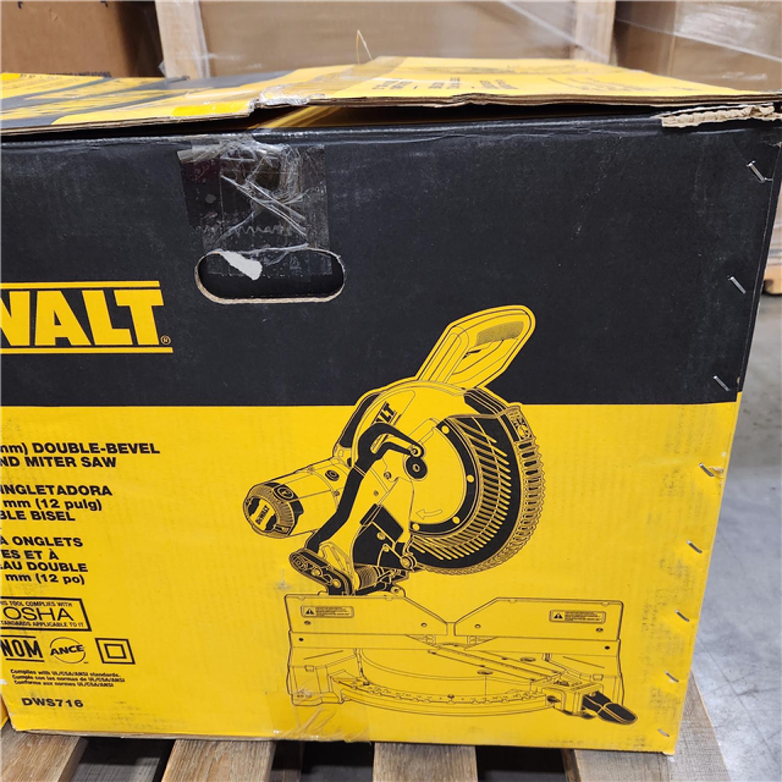 AS-IS DEWALT 12 in. 15 Amp Compound Double Bevel Miter Saw