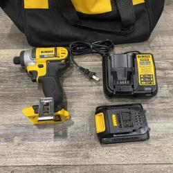 AS-IS DEWALT 20V MAX Cordless 1/4 in. Impact Driver Kit