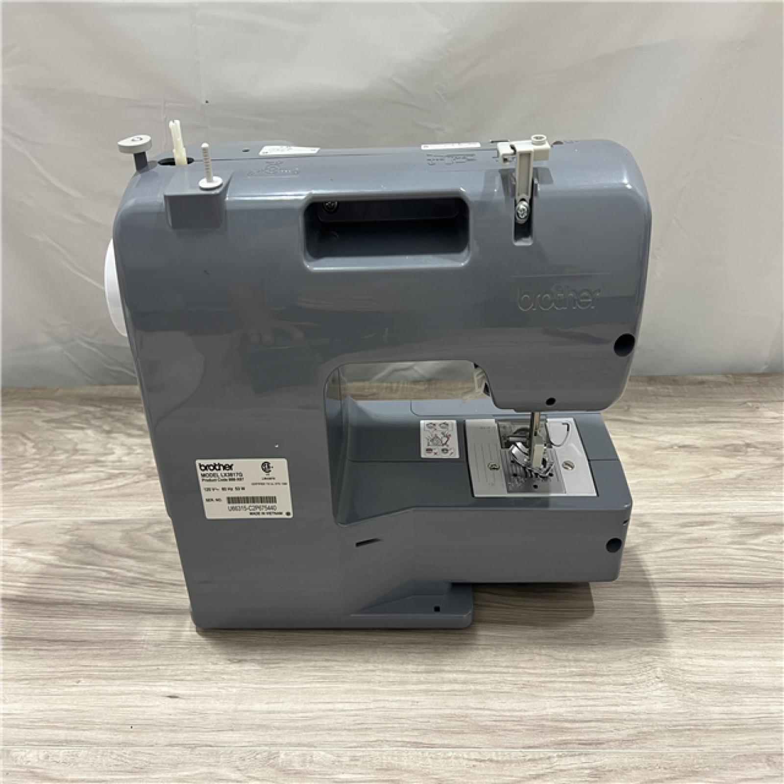 AS-IS Brother LX3817G 17-Stitch Portable Full-Size Sewing Machine  Grey