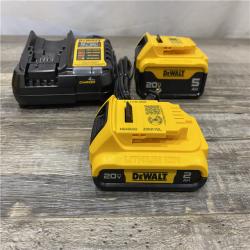 AS-IS DEWALT 20V MAX Lithium-Ion Battery Kit with 5.0Ah and 2.0Ah Battery and Charger