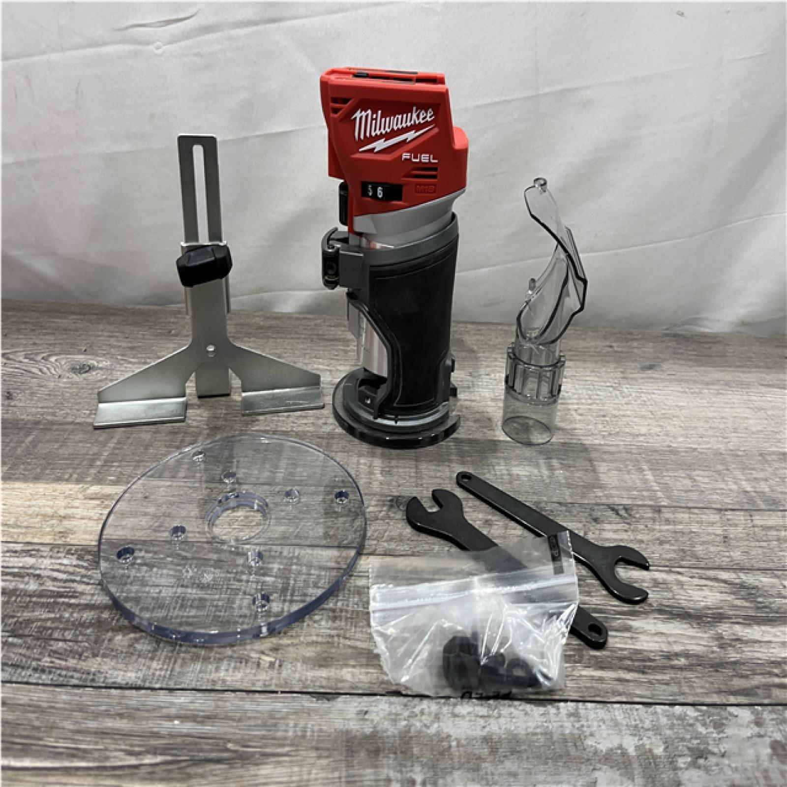 AS-IS Milwaukee FUEL 18V Lithium-Ion Brushless Cordless Compact Router (Tool-Only)