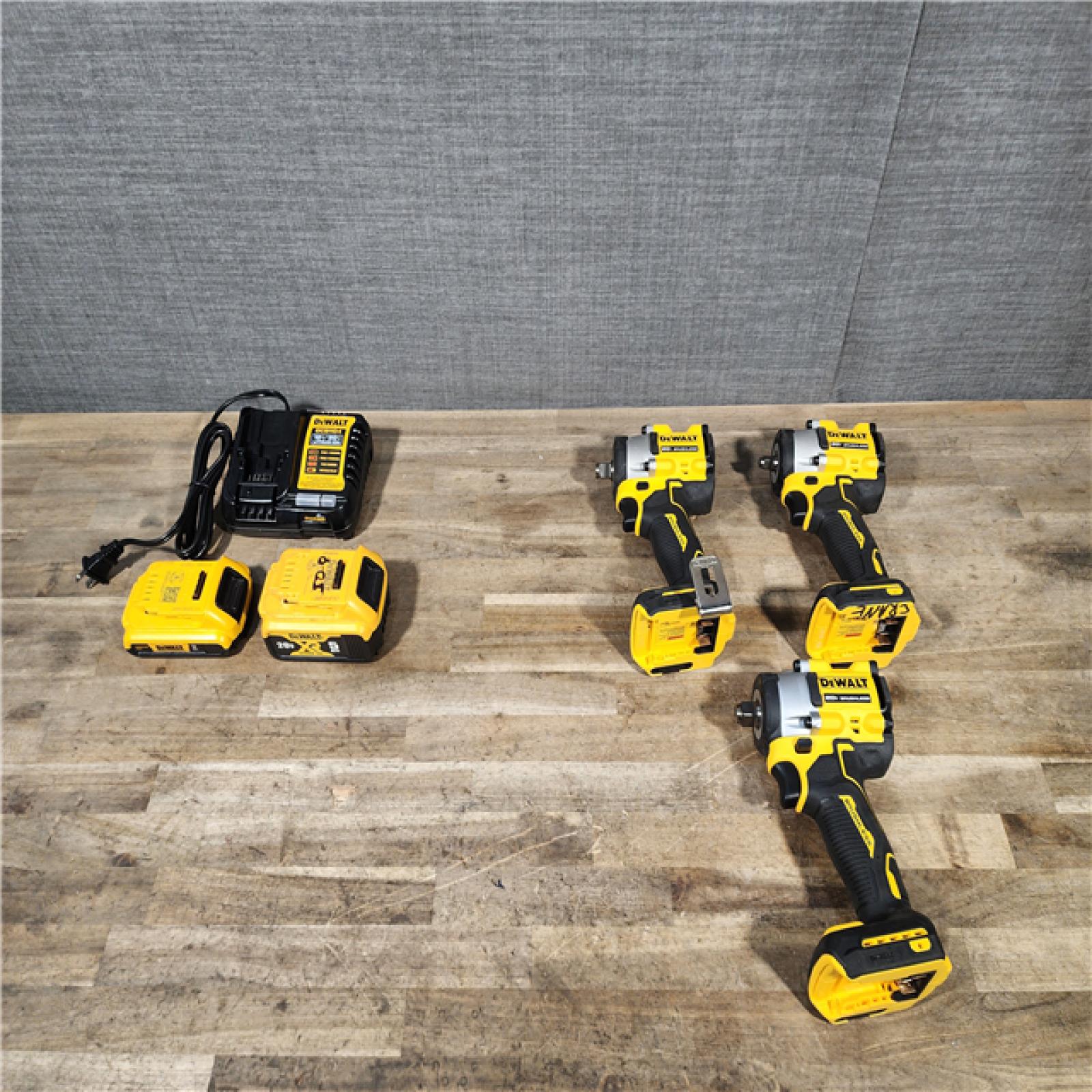 HOUSTON LOCATION - AS-IS DEWALT 3 TOOL COMBO KIT W/ (2) BATTERY & CHARGER
