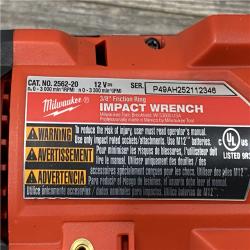 AS-IS Milwaukee FUEL 12V Li-Ion Brushless Cordless Stubby 3/8 in. Impact Wrench Kit