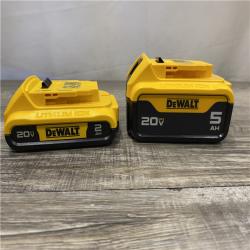 AS-IS DEWALT 20V MAX Lithium-Ion Battery Kit with 5.0Ah and 2.0Ah Battery and Charger